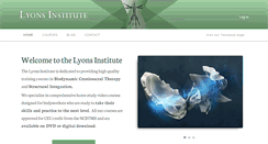 Desktop Screenshot of lyonsinstitute.com